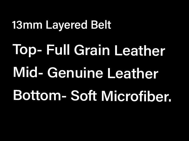 13mm leather belt